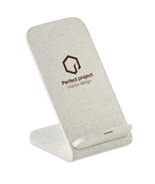 Layaback wireless charger 10W, wheat straw blend