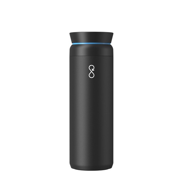 Ocean Bottle Peak Brew 590 ml recycled stainless steel tumbler - Obsidian Black