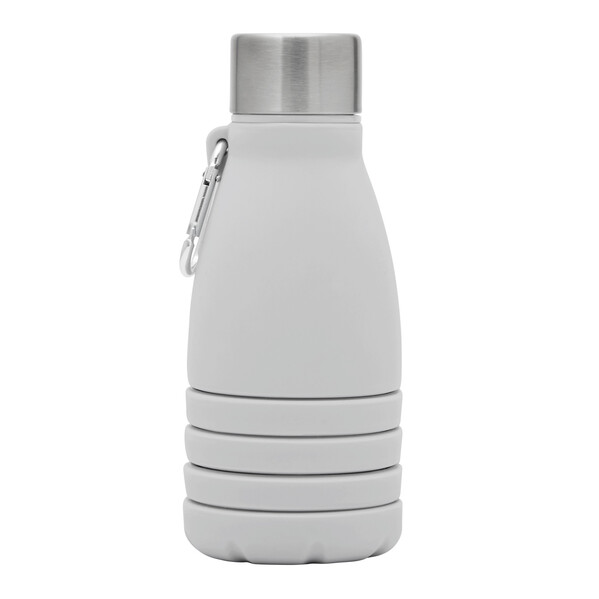 Foldable Drinking Bottle Big Gets Small - Grey