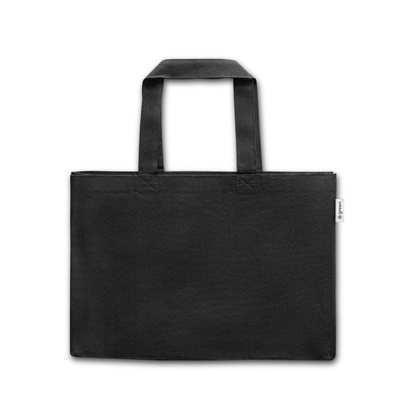 CAMDEN. Taška z bavlny (50 %), recyklované bavlny (30 %) a polyesteru (20% rPET) (280 g/m²) - Černá
