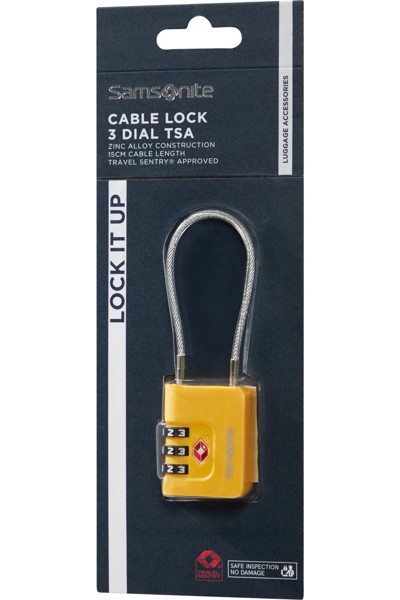 Ta Revolution Cablelock 3 Dial Tsa