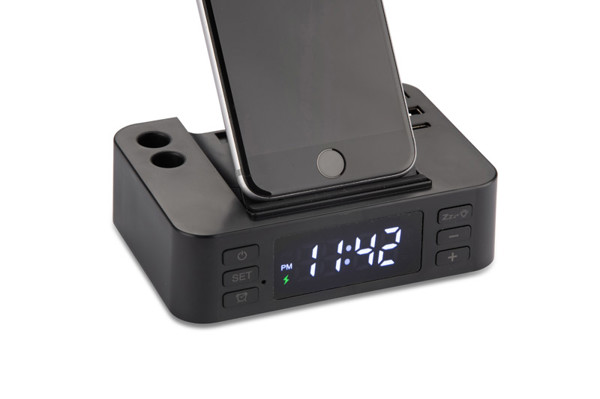 Alarm clock with inductive charger CLOCKI