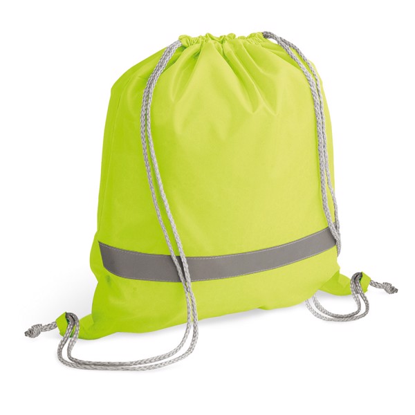 RULES. Saco tipo mochila em 210D - Amarelo