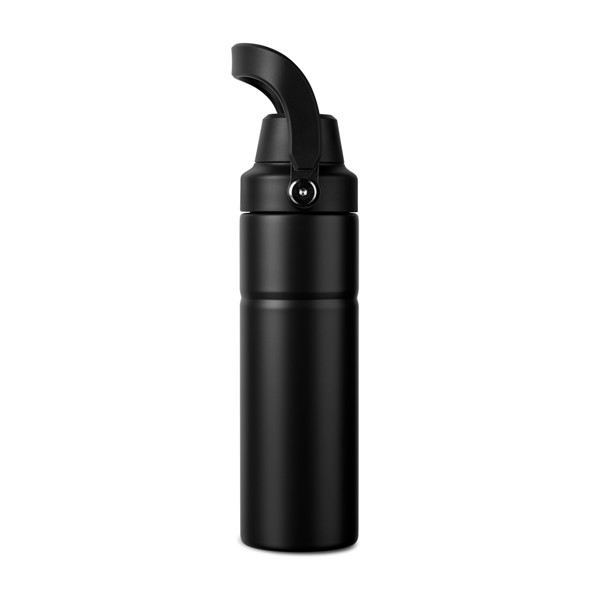 VINGA Baltimore trek RCS fľaša z rec. Nerez. ocele 600 ml - Čierna