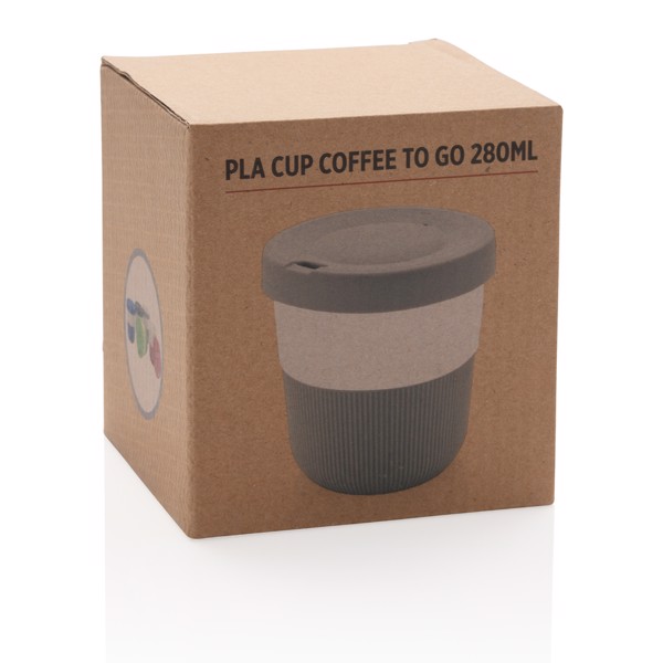 Tasse Coffee To Go 280ml en PLA - Gris