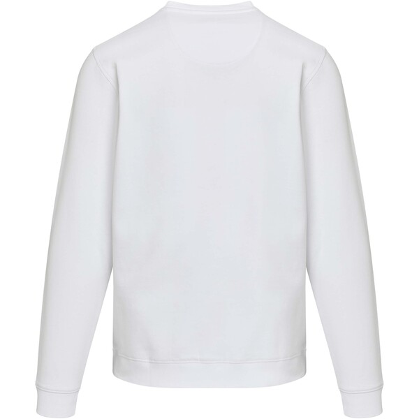 Jasper unisex svetr s kulatým výstřihem z organického recyklovaného OCS materiálu o gramáži 280 g/m² - Bílá / XS