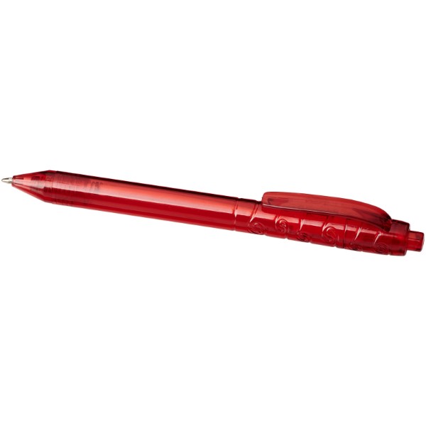 Vancouver recycled PET ballpoint pen - Transparent Red
