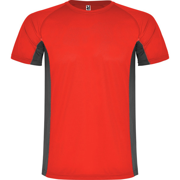 T-Shirt Shanghai - RED/DARK LEAD / L