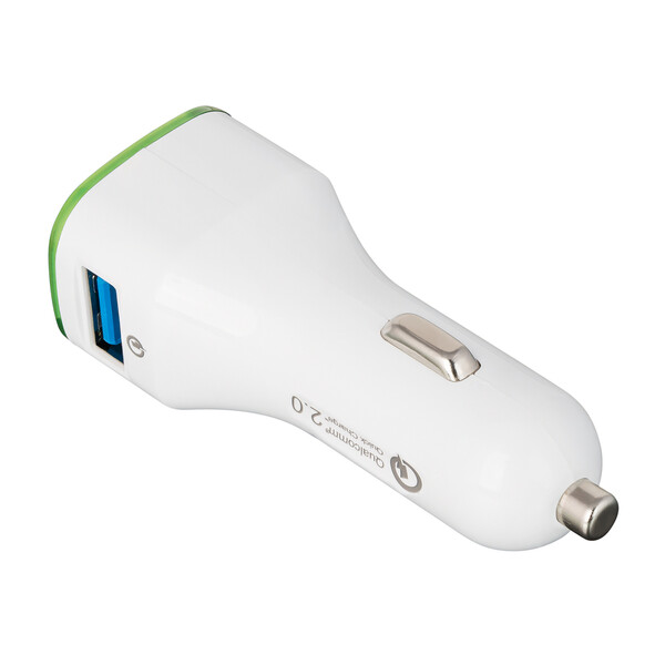 Chargeur voiture USB Quick Charge 2.0® COLLECTION 500 - vert clair
