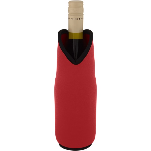 Noun recycled neoprene wine sleeve holder - Red