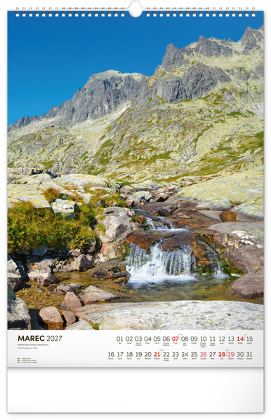 Notique Nástenný Kalendár Tatry 2027, 33 x 46 cm