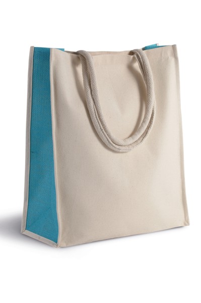 TORBA OD PAMUKA / JUTE - 23L - Natural / Black