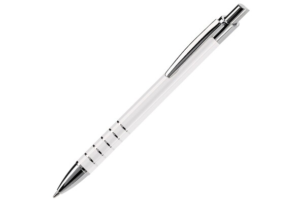 Talagante aluminum ball pen 5 rings - White
