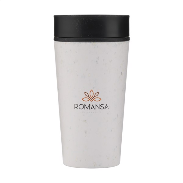 Circular&Co Recycled Coffee Cup 340 ml - White / Black