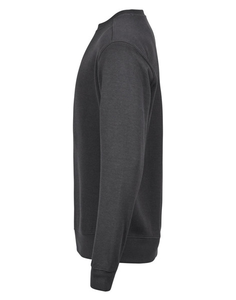 Ribbed Interlock Crew Neck - Dark Grey / XL