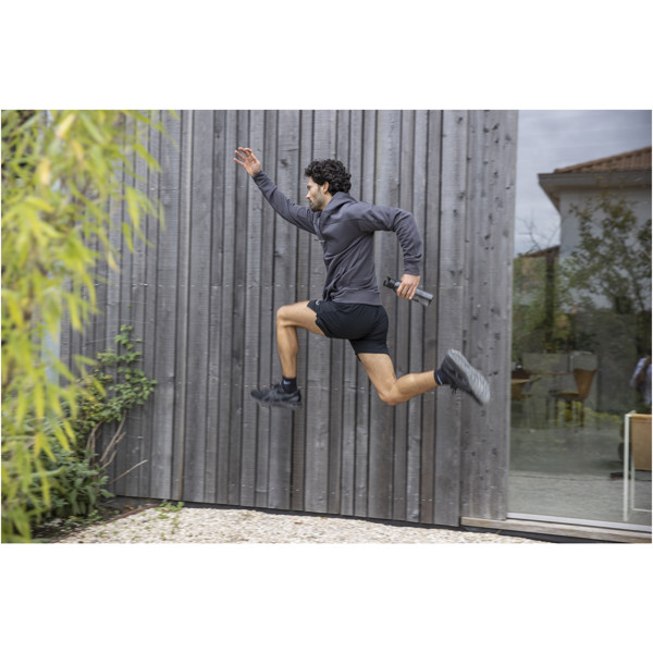 Nubia men's performance full zip knit jacket - Solid Black / 3XL