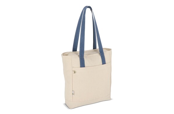 Sac carrier Canvas InSideOut Reuuz 33 x 42 x 10 cm - Ecru / Bleu gris