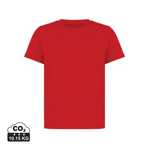 T-shirt pour enfants en coton recyclé IQONIQ Koli - Rouge / 1112