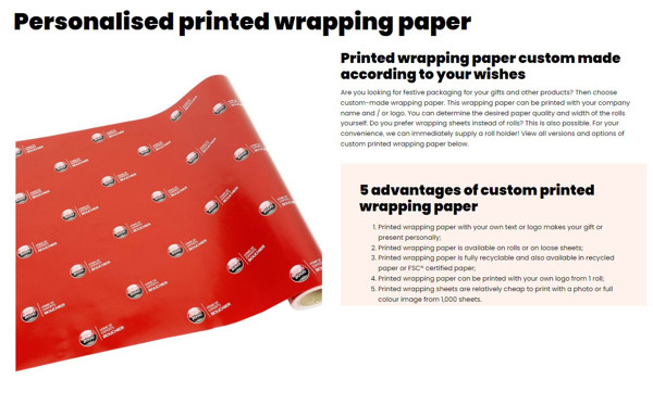 Wrapping paper - custom made
