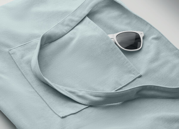 Sztruksowa duża torba Cordy G - Baby Blue