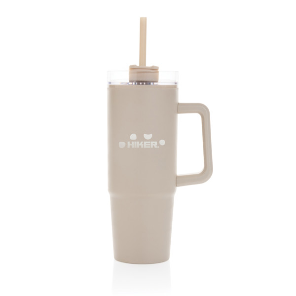 Termohrnček s madlom Tana 750ml z RCS plastu - Béžová