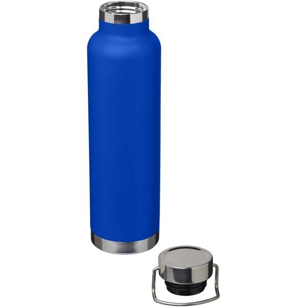 Bouteille avec isolation sous vide Astra de 650 ml en cuivre et acier inoxydable recyclé certifié RCS - Bleu royal