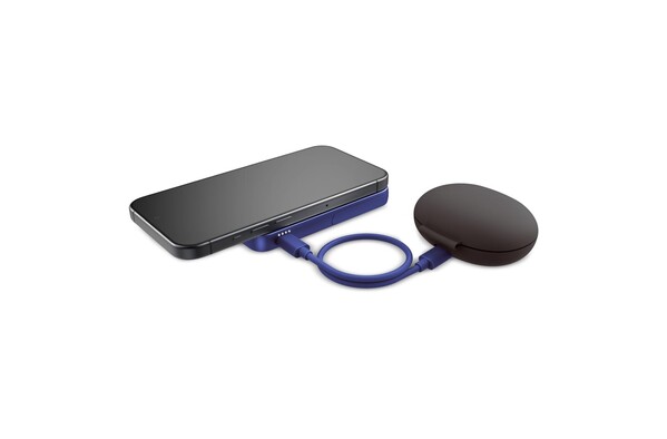 2PBM5000| Fresh 'n Rebel Compatible with MagSafe MagSafe Powerbank Wireless 5000mAh - Bleu