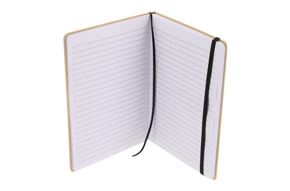 Cardboard notebook round corners A6 - Brown