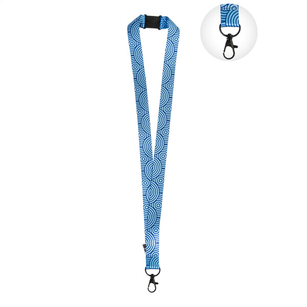 Custom Sublimation Lanyard Subyard Shine Safe - Black