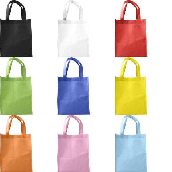 Nonwoven (80 gr/m²) shopping bag. - Yellow