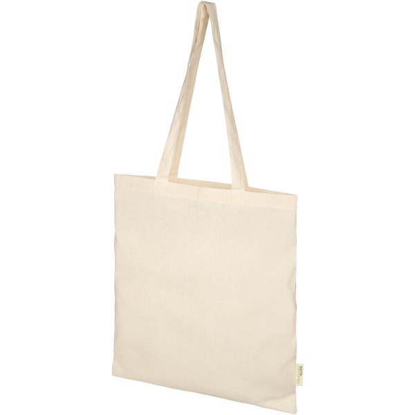 Orissa 140 g/m² GOTS organic cotton tote bag 7L - Natural