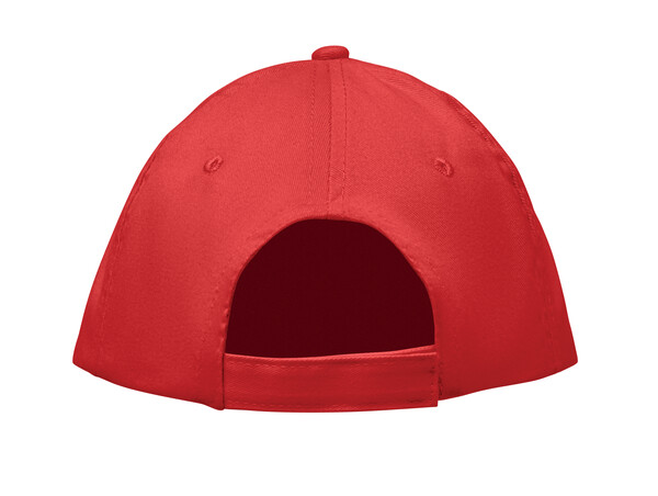Casquette 5 panneaux 180 gr Sunny - Rouge