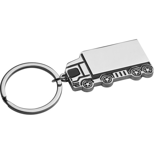 Metal keyring "HGV" PAULINA - Silvergrey
