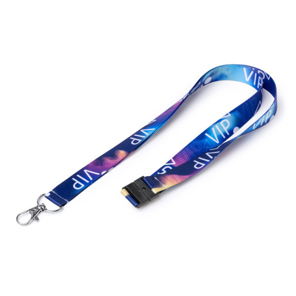 Lanyard personalizado de poliéster con mosquetón y cierre de seguridad