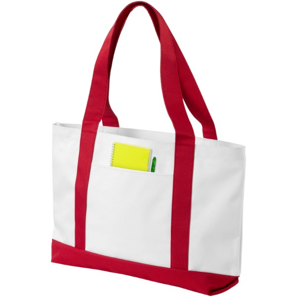 Madison tote bag - White / Red