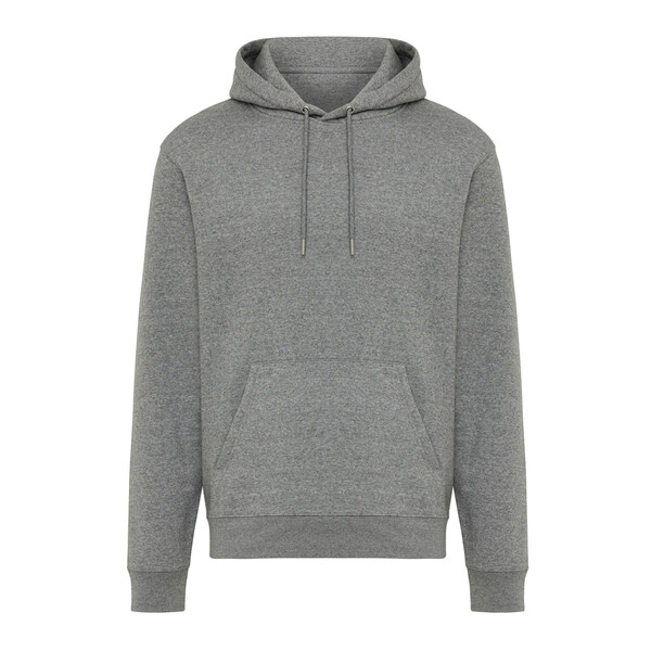 Mikina s kapucí IQONIQ Joshua z recyklované bavlny - Light Heather Anthracite / L