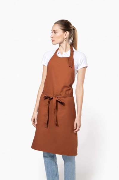 Cotton Apron Without Pocket - White