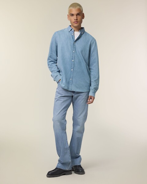 Stanley Denim Shirt - Light Wash / 4XL