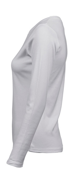 LadiesLS Interlock T-Shirt - White / XL