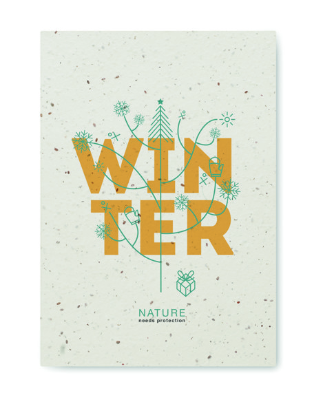 Bloco A5 c/capa papel sementes Seed Book
