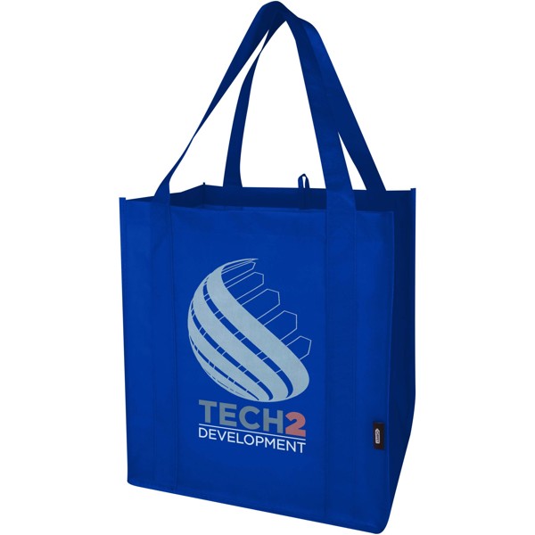 Sac shopping Liberty non tissé recyclé GRS avec fond rigide de 29L - Bleu royal
