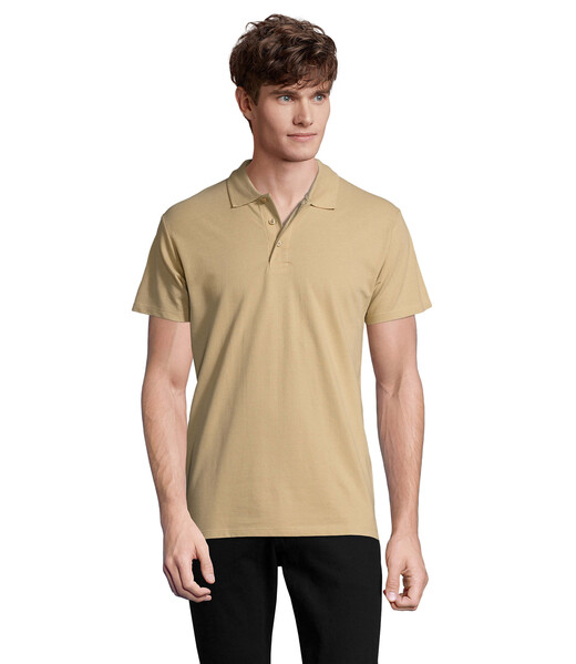 SPRING II MEN Polo 210g - Piasek / M