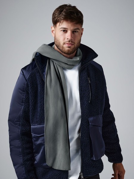 Recycled Fleece Scarf - Steel Grey