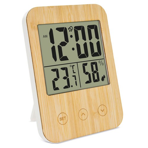 THERMOMÈTRE HYGROMÉTRIQUE EN BAMBOU "BIRMANIA"