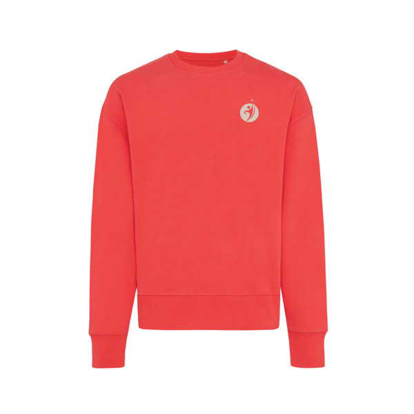 Iqoniq Kruger relaxed recycled cotton crew neck - Luscious Red / S