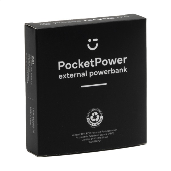 PocketPower 5000 RCS Recycled Powerbank chargeur - Blanc