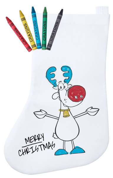 Colouring Christmas Stocking Plicom