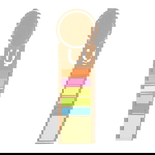 Notizenset, Lesezeichen, Haftnotizen, Lineal | Young - braun