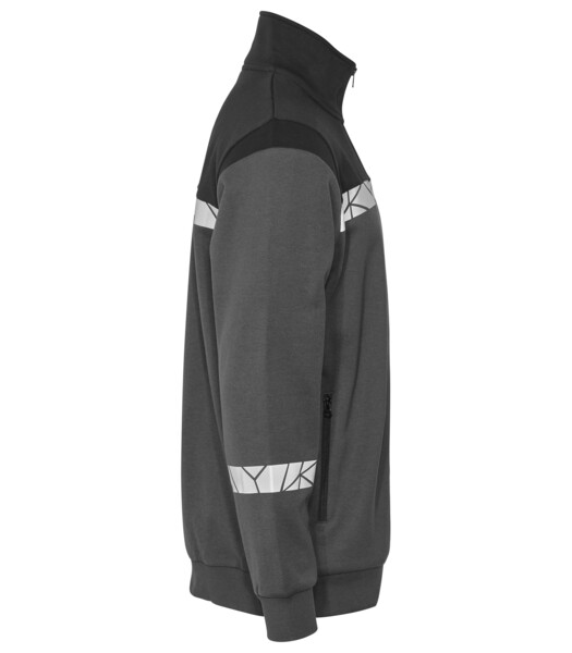 7103 FULL ZIP SWEATSHIRT PGL Grey/Black M