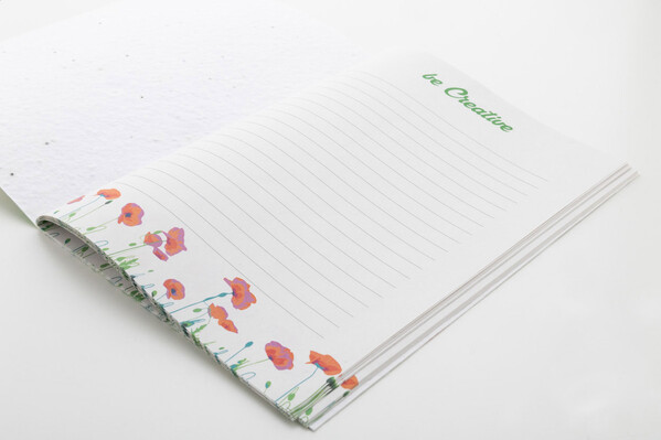 Custom Seed Paper Notebook CreaNote Plus A5 Seed
